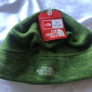 NWT North Face Green Fleece Beanie Hat (Unisex)